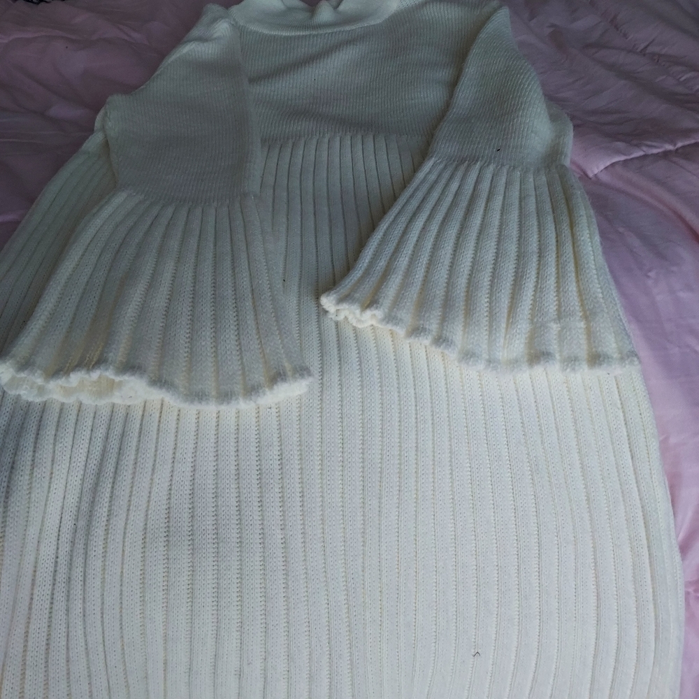 Creamy White Knit Dress